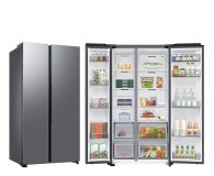 Lodówka Side by Side Lodówka Samsung RS70F65QETEO No Frost 178,6cm Stal Szczotkowana Kostkarka Twistowa AI 655L